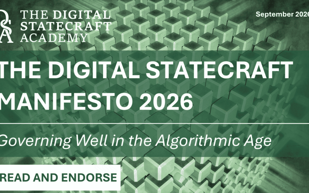 The Digital Statecraft Manifesto 2026 Launches at Data for Policy 2026